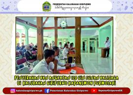 Penyerahan Mahasiswa KKN UIN Sunan Kalijaga Angkatan 120 di Kalurahan Giripurwo